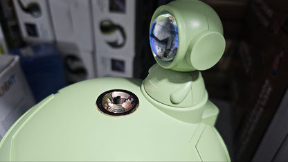 Lampe de coucher de soleil d'astronaute et humidificateur d'air sans fil, diffuseur à batterie Rechargeable1200mAh