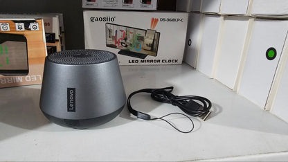 Lenovo K3 Pro -Mini haut-parleur sans fil BT 5.0, portable, son stéréo HiFi, caisson de basses avec microphone, lecteur de musique, extérieur,