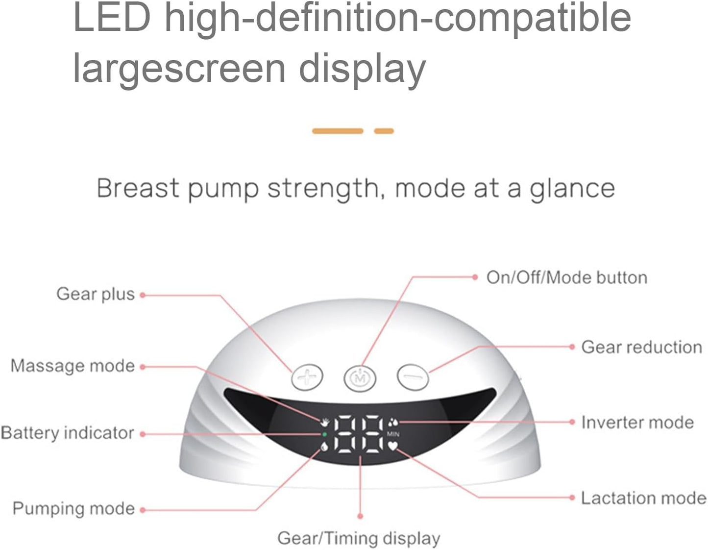 Tire Lait Electrique Mains Libres MY-375 4 Modes 12 Niveaux - جهاز إستخراج الحليب