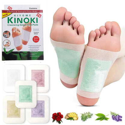 Kinoki Patch Détoxifiant Pour Le Corps - 10 Pièces - Blanc تنزوت