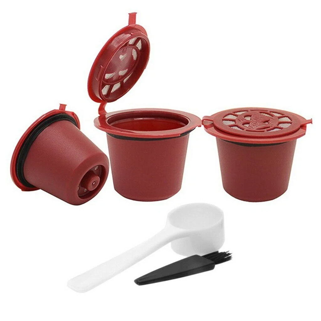 Pack 3Pcs Capsules Réutilisables Pour Machine À Café Nespresso – كبسولات قهوة قابلة لإعادة الملء