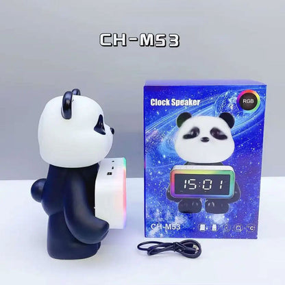Enceinte Bluetooth Panda et Réveil Numérique RGB CH-M53 – مكبر صوت وساعة منبه