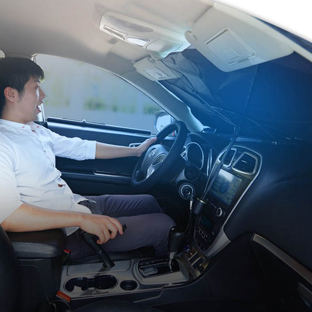Pare-soleil pliable pour voiture protection solaire bloc UV