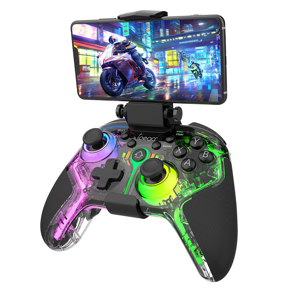 Manette de jeu sans fil IPEGA PG-9666TH avec poignets lumineux RGB - يد تحكم لاسلكية