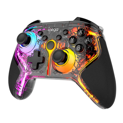 Manette de jeu sans fil IPEGA PG-9666TH avec poignets lumineux RGB - يد تحكم لاسلكية