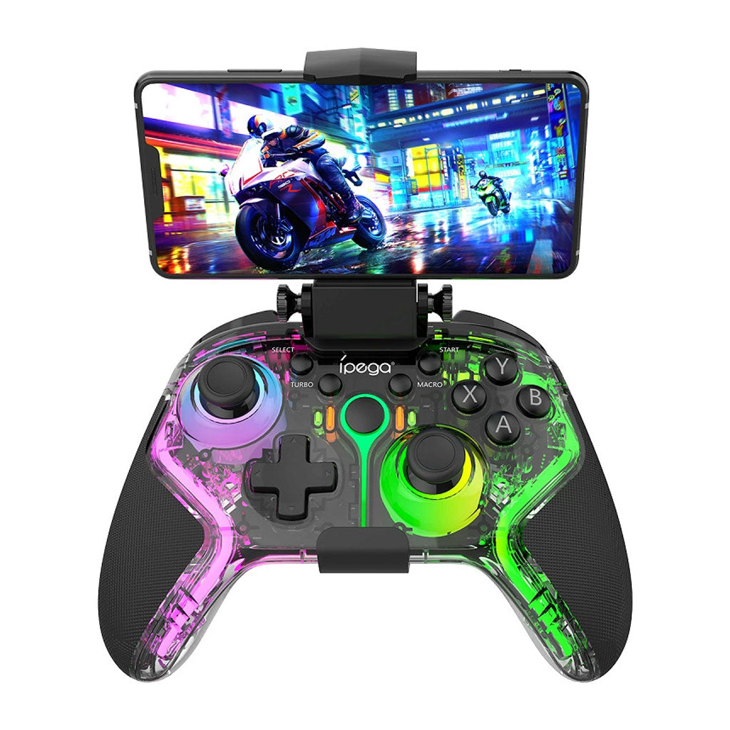 Manette de jeu sans fil IPEGA PG-9666TH avec poignets lumineux RGB - يد تحكم لاسلكية