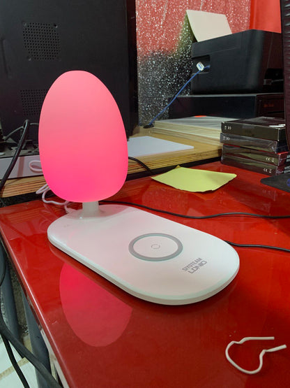 Veilleuse à luminosité réglable, chargeur de téléphone sans fil LDNIO Y3