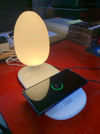 Veilleuse à luminosité réglable, chargeur de téléphone sans fil LDNIO Y3
