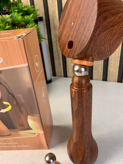 Lampe LED Motif en bois portable sans fil rechargeable à interrupteur tactile 4000K - مصباح مكتب يعمل باللمس