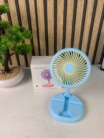 Ventilateur Pliable Rechargeable avec Support Téléphone - مروحة مكتب ويد قابلة للطي مع حامل هاتف