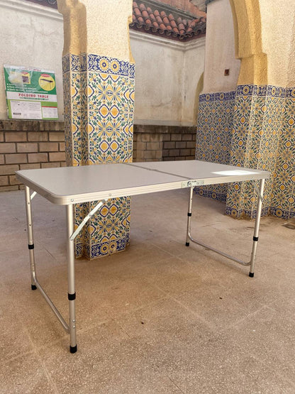 Table pliante valise Portable en métal aluminium 120 x 60 x 70 cm