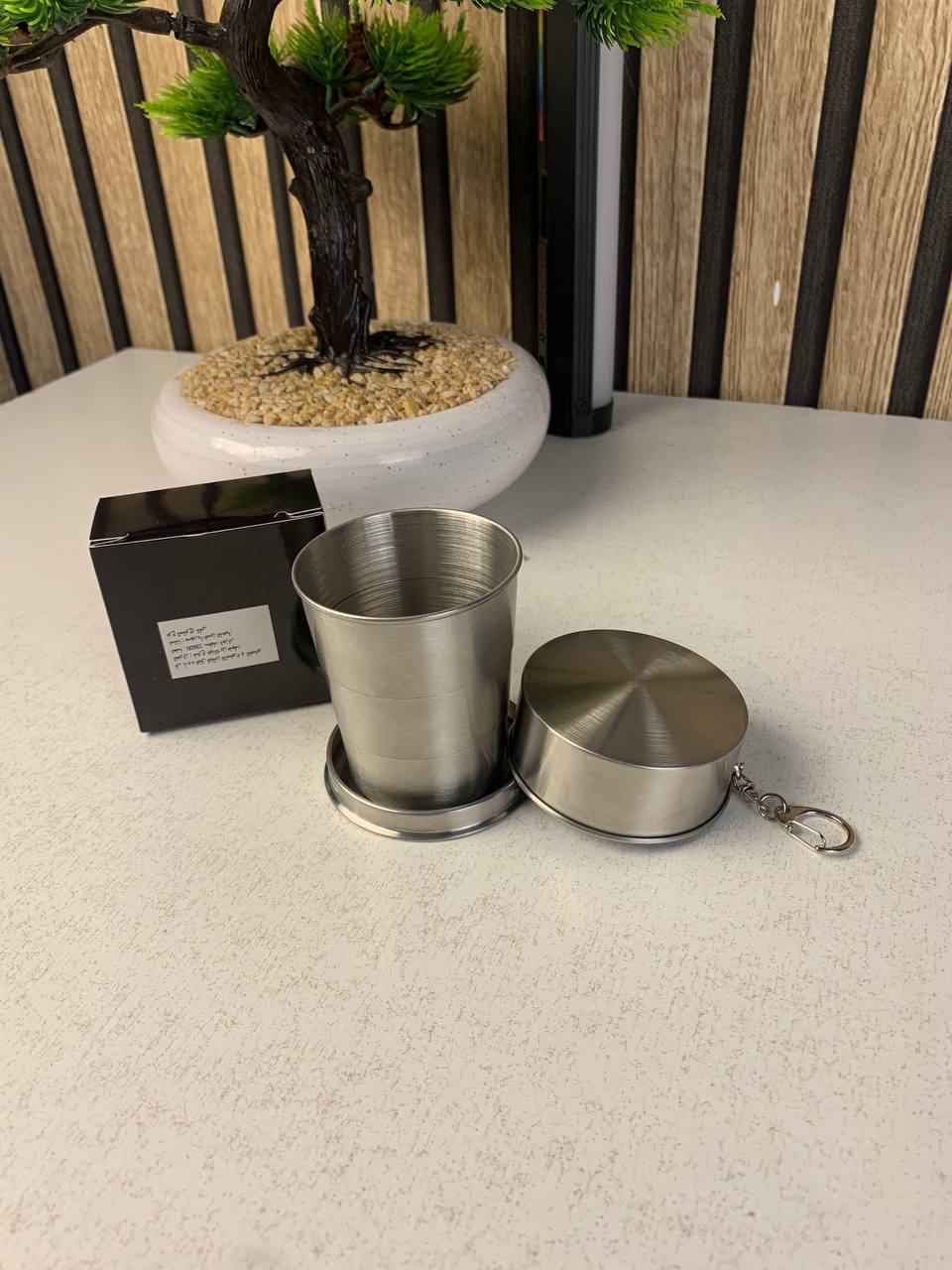 Mug de camping pratique idéal pour les boissons avec crochet de suspension - كوب مشروبات قابل للطي