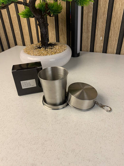 Mug de camping pratique idéal pour les boissons avec crochet de suspension - كوب مشروبات قابل للطي