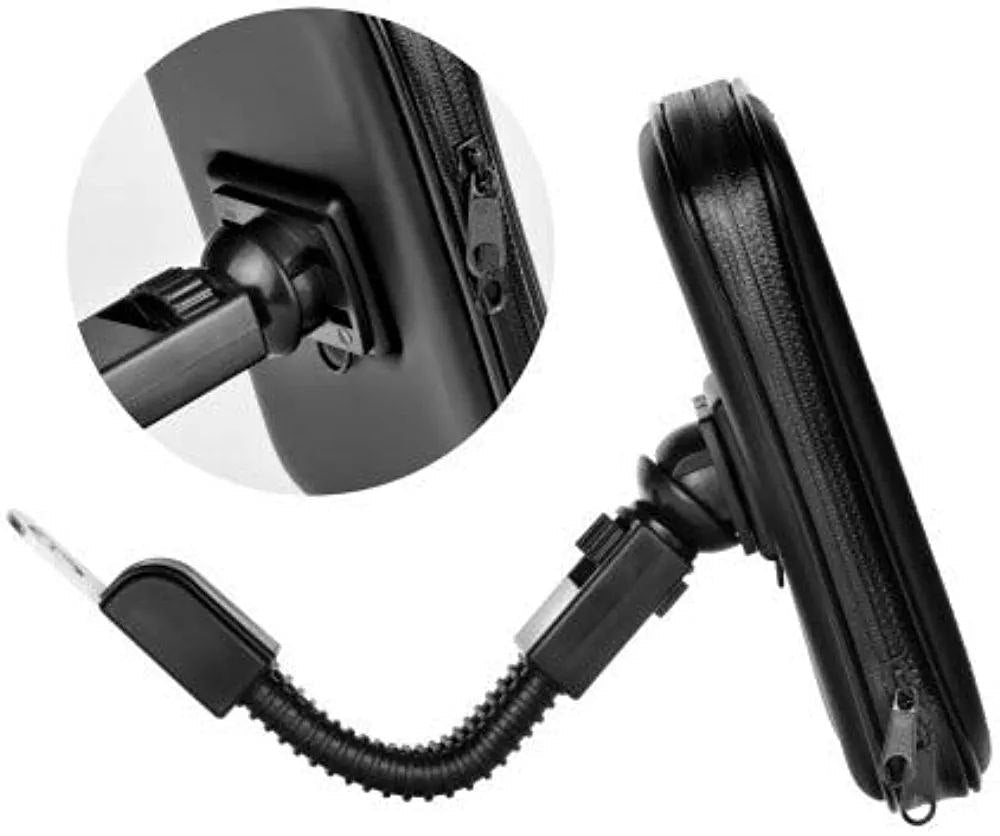 Support de téléphone Professionnel pour Le Guidon de Moto Imperméable et Rotative 360°