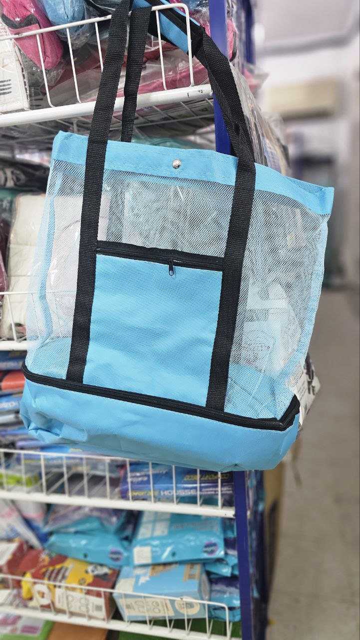 Sac de pique-nique en maille, compartiment Isotherme avec fermeture éclair