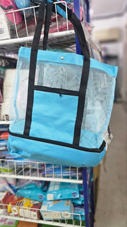 Sac de pique-nique en maille, compartiment Isotherme avec fermeture éclair