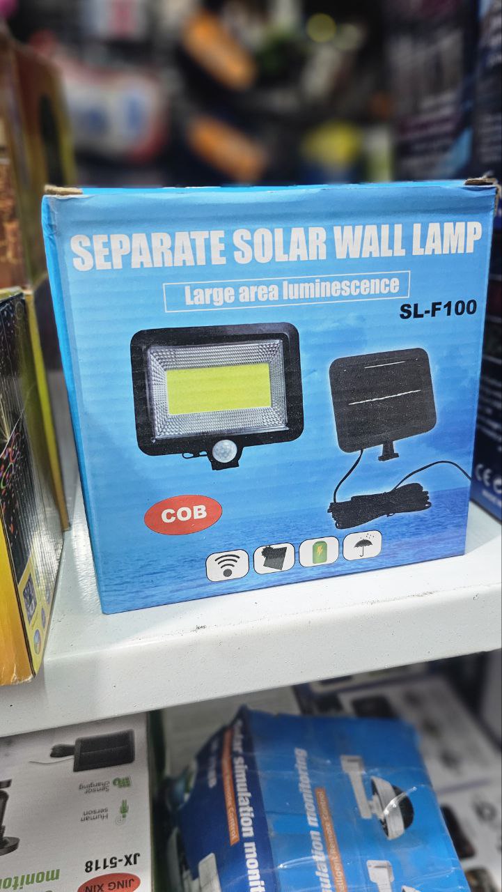 Lampe projecteur solaire LED et détecteur de mouvement 5W IP44 - SL-F100