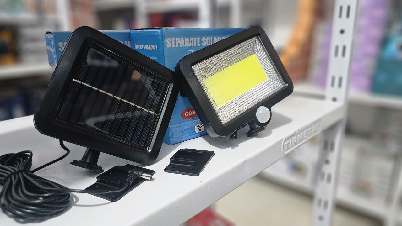 Lampe projecteur solaire LED et détecteur de mouvement 5W IP44 - SL-F100