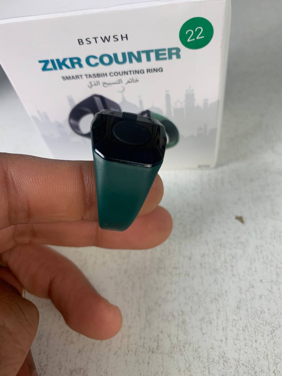 Anneau de Zikr Intelligent avec Bluetooth Ecran OLED - خاتم التسبيح الذكي يعمل مع تطبيق بلوتوث