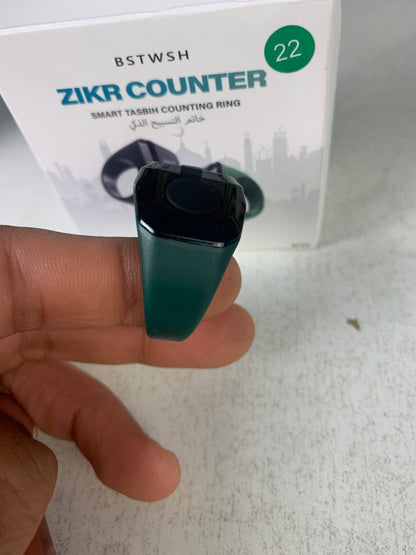 Anneau de Zikr Intelligent avec Bluetooth Ecran OLED - خاتم التسبيح الذكي يعمل مع تطبيق بلوتوث