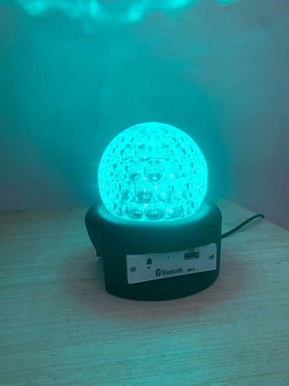 Boule magique Disco Ball haut-parleur Bluetooth, USB, colorée, rotative à 360 degrés 6 Colors