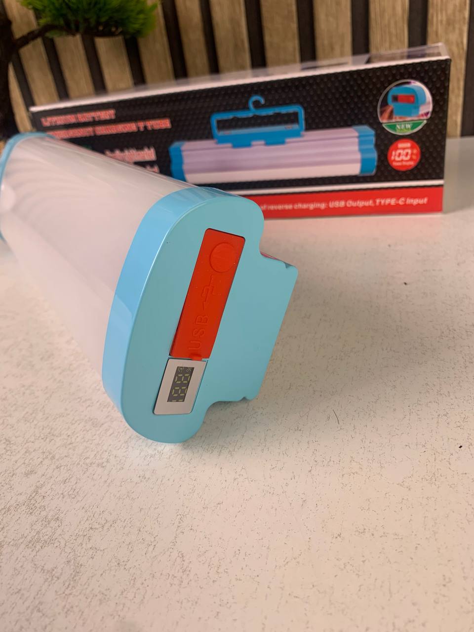 Lanterne de Camping 5-en-1 avec Power Bank GM 6000mAh - مصباح التخييم المغناطيسي متعدد المهام