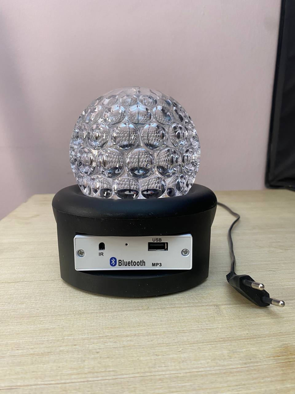 Boule magique Disco Ball haut-parleur Bluetooth, USB, colorée, rotative à 360 degrés 6 Colors