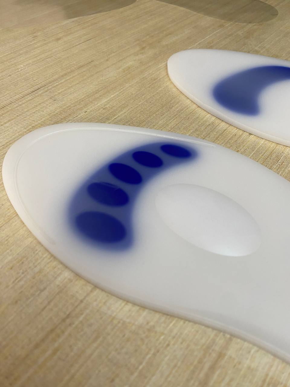 Paire de semelles en silicone souple coussinet complet pour les pieds