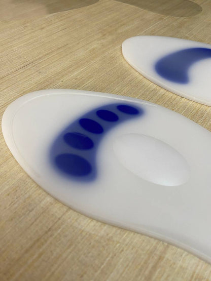 Paire de semelles en silicone souple coussinet complet pour les pieds