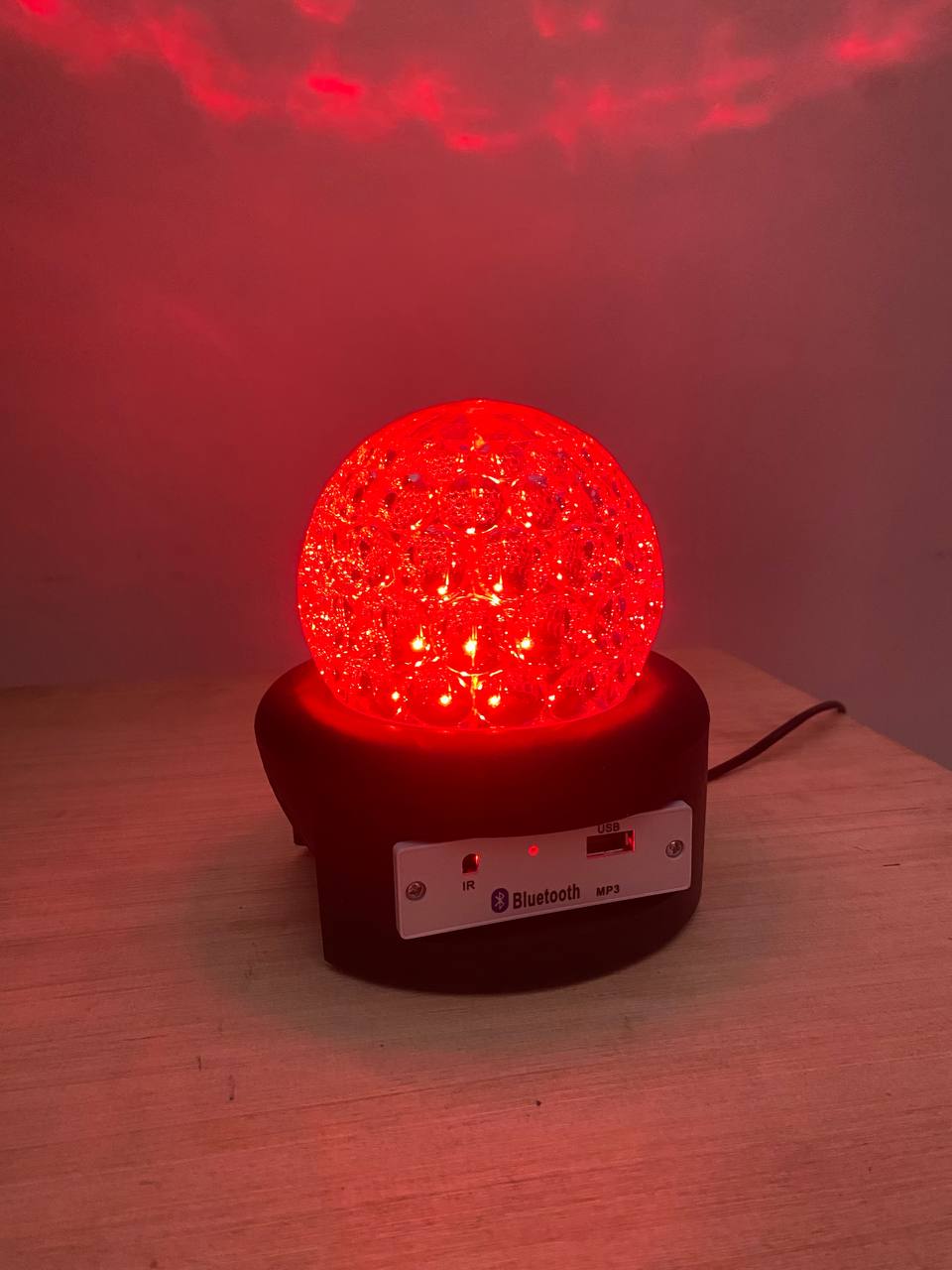 Boule magique Disco Ball haut-parleur Bluetooth, USB, colorée, rotative à 360 degrés 6 Colors