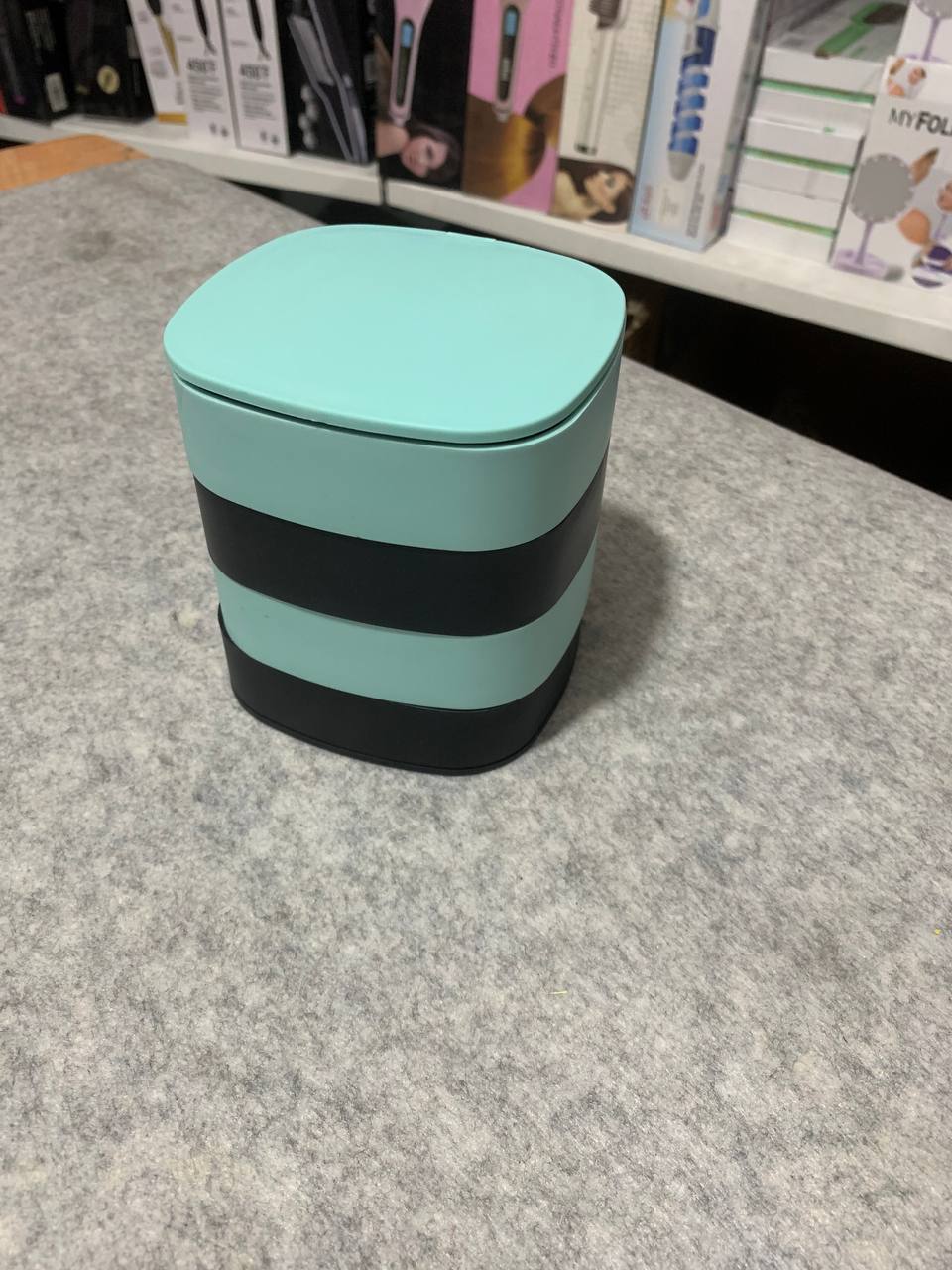 boîte de rangement pour bijoux multi-couches avec mirroir