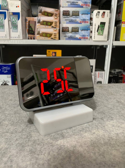 Réveil numérique intelligent avec projecteur 180° TempéRature USB , Snooze DS-8590L