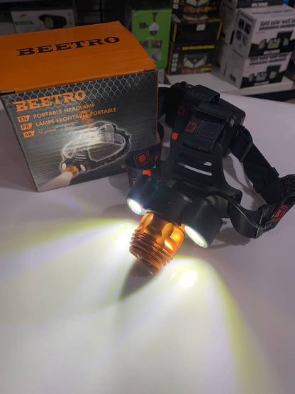 Lampe Frontale Lumineuse Sans Fil Avec 4 Modes D’eclairages Et Avec Zoom BEETRO LA-294