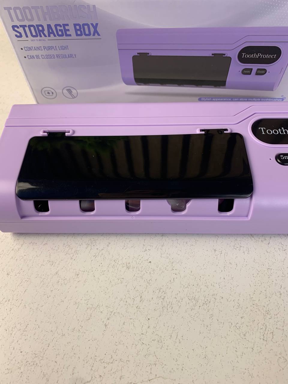 Désinfectant et support de brosse à dents intelligent rechargeable 5 emplacements - حامل فرش الأسنان