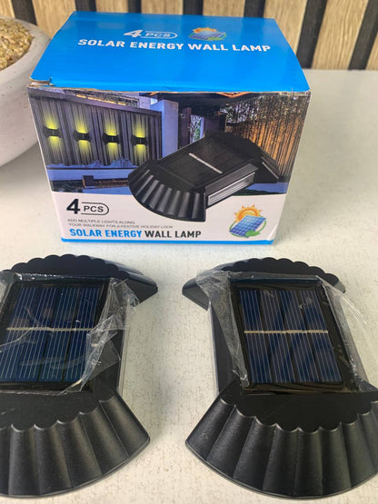 Appliques Murales Solaires Up & Down (Pack de 4Pcs) - طقم مصابيح حائط شمسية ذكية (4 قطع)