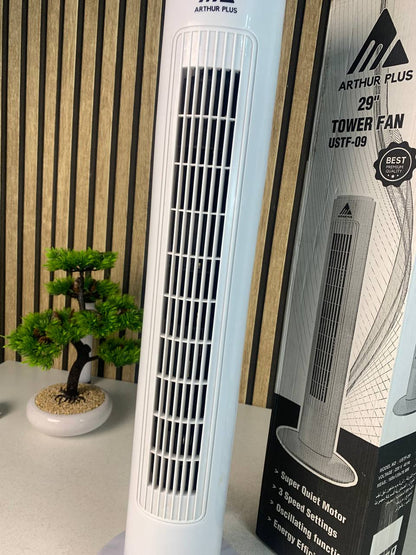 Arthur Plus 29" Tower Fan USTF-09 - مروحة برج آرثر بلس 29 بوصة فائقة الهدوء