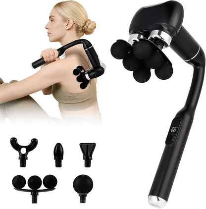 Pistolet de Massage Musculaire Électrique à 6 Têtes - جهاز مساج تدليك العضلات بـ 6 رؤوس