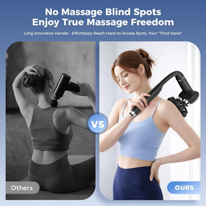 Pistolet de Massage Musculaire Électrique à 6 Têtes - جهاز مساج تدليك العضلات بـ 6 رؤوس