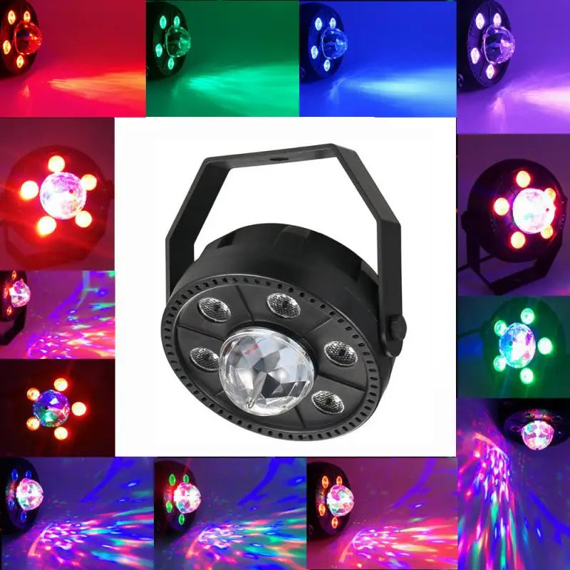 Projecteur jeux de lumiere RGB Laser rotatif 6en1 effets Stroboscope
