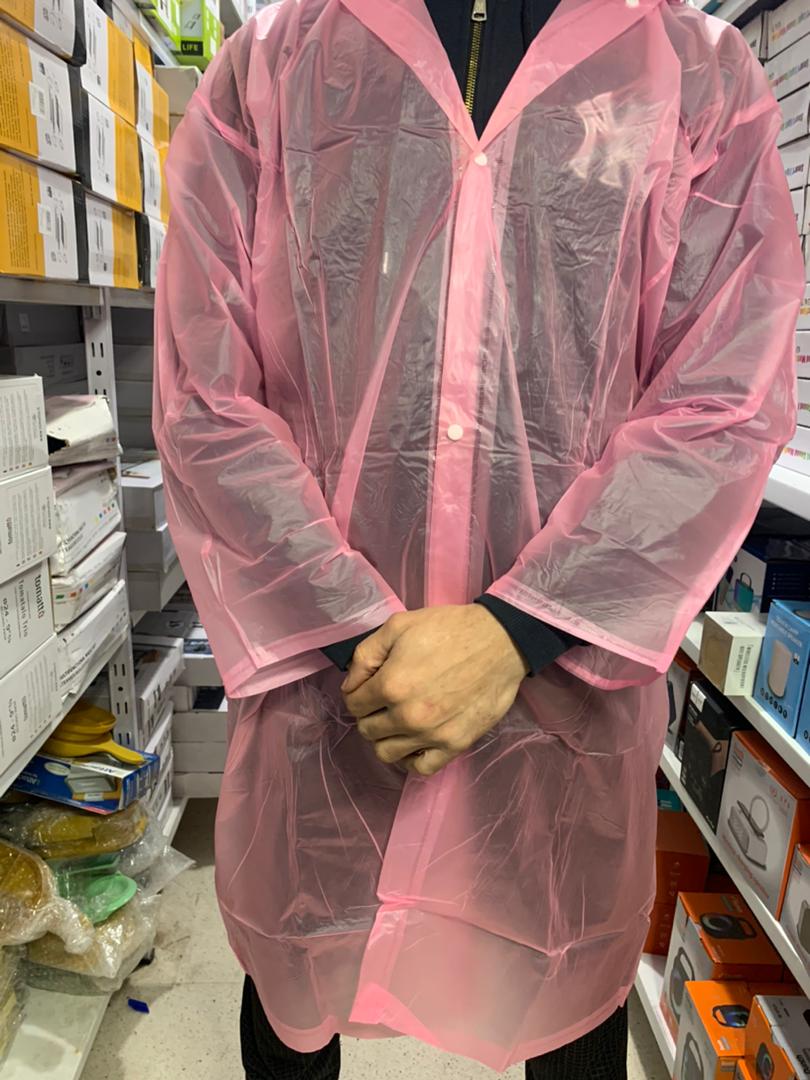 Eva Manteau imperméable à capuche – Rose