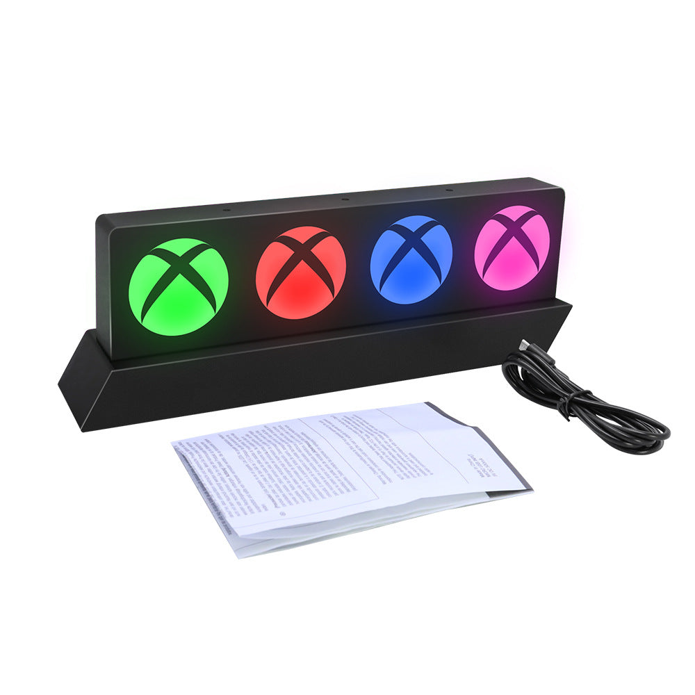 Lampe D’éclairage LED Xbox Icons Avec 3 Modes D’éclairage – Éclairage Couleur Interactif Avec Musique