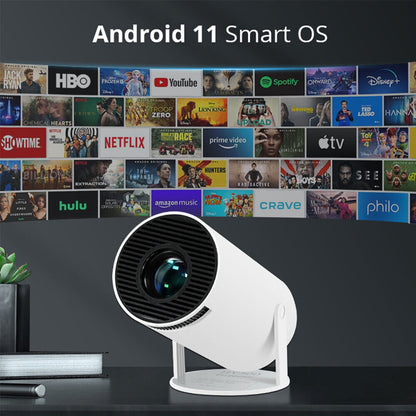 HY300 Mini Projector 4K Android 11.0 Wifi 6 Bleutooth 5.0 Home Cinéma 1280 P