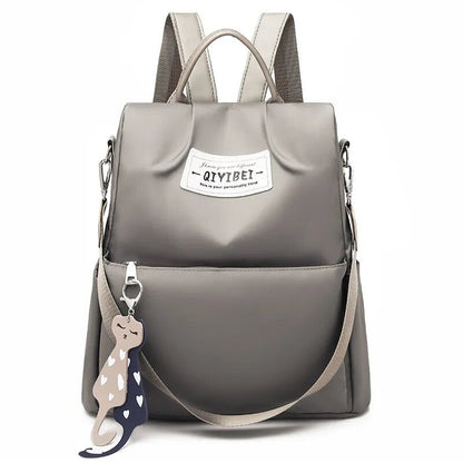Sac à dos oxford Antivol étanche Pour Femme - Gris