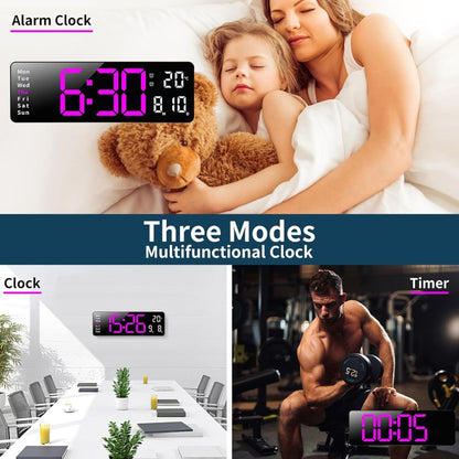Horloge Numérique LED Murale et Table – ساعة رقمية