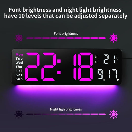 Horloge Numérique LED Murale et Table – ساعة رقمية تنزوت