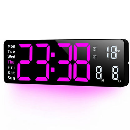 Horloge Numérique LED Murale et Table – ساعة رقمية