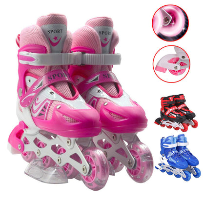 les rouleurs Alignées Confortables pour Enfants avec des roues RGB - pointure DE 32- 38 تنزوت