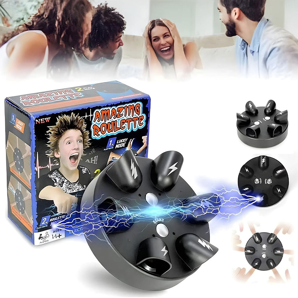 Jeu de Roulette à Choc Électrique Multi-joueurs – جهاز كشف الكذب الكهربائي تنزوت