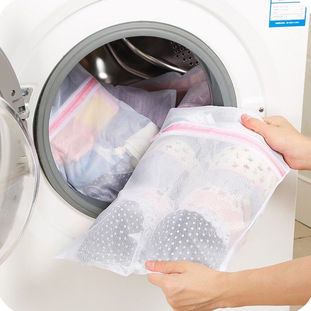 Pack 2 Pcs Sac de lavage et de protection Rectangulaire pour vêtements 50×60 cm