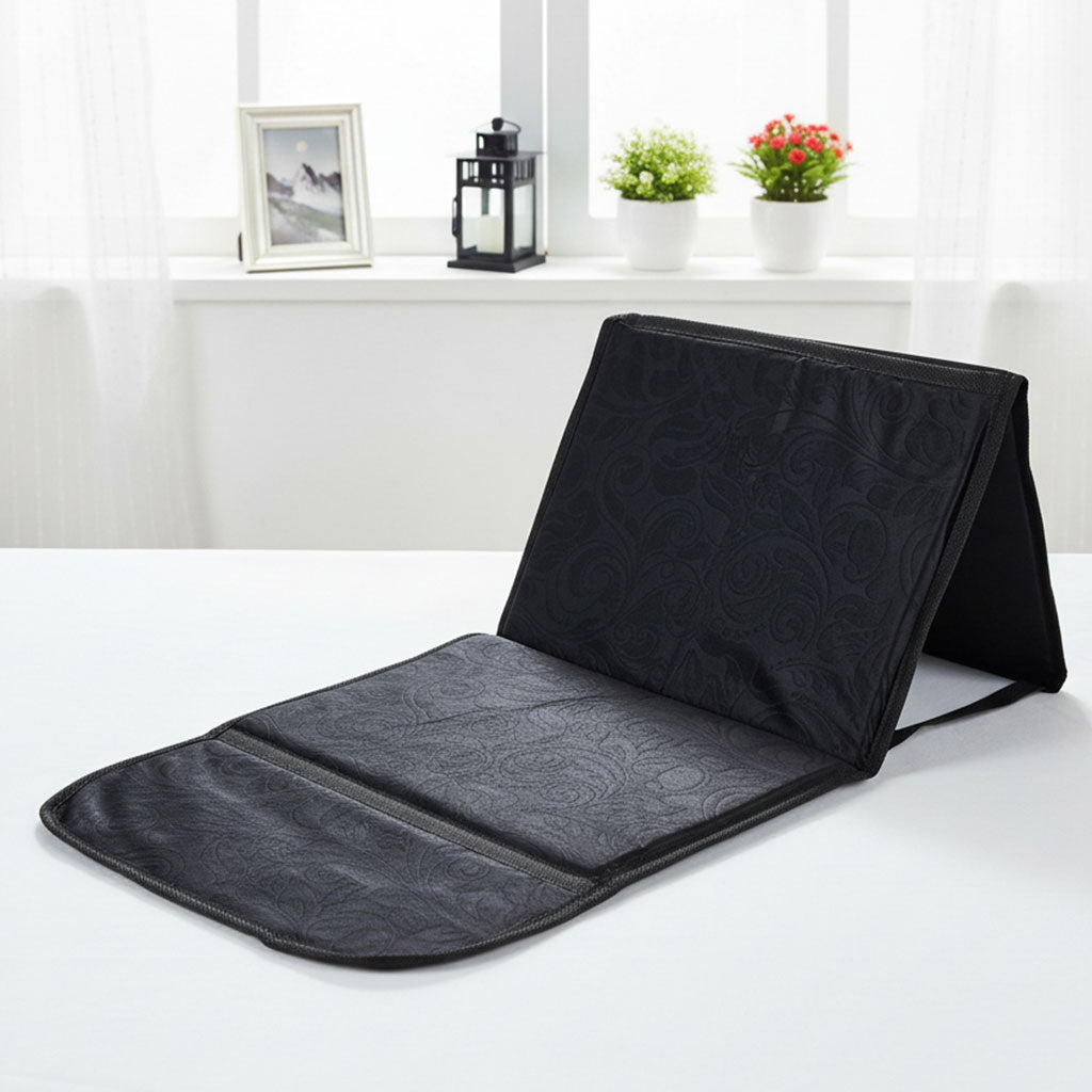 Tapis de Prière Sultan Pliable avec Dossier et Poche Arrière V2 – سجادة صلاة سلطان قابلة للطي مع مسند ظهر